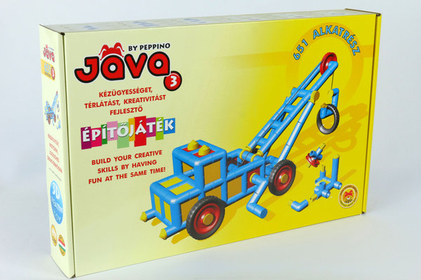 Java Peppino 3 Abschleppauto I Spielzeugbaukasten Steckbaukasten Steckbausteine Lernspielzeug
