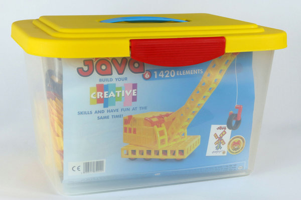 Java Peppino 6 - Spielzeugbaukasten Lastwagen, Kran oder Bagger